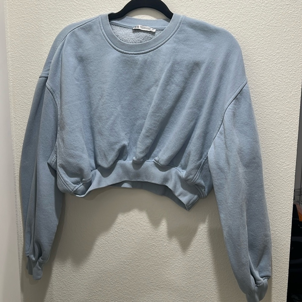 Zara cropped sweatshirt